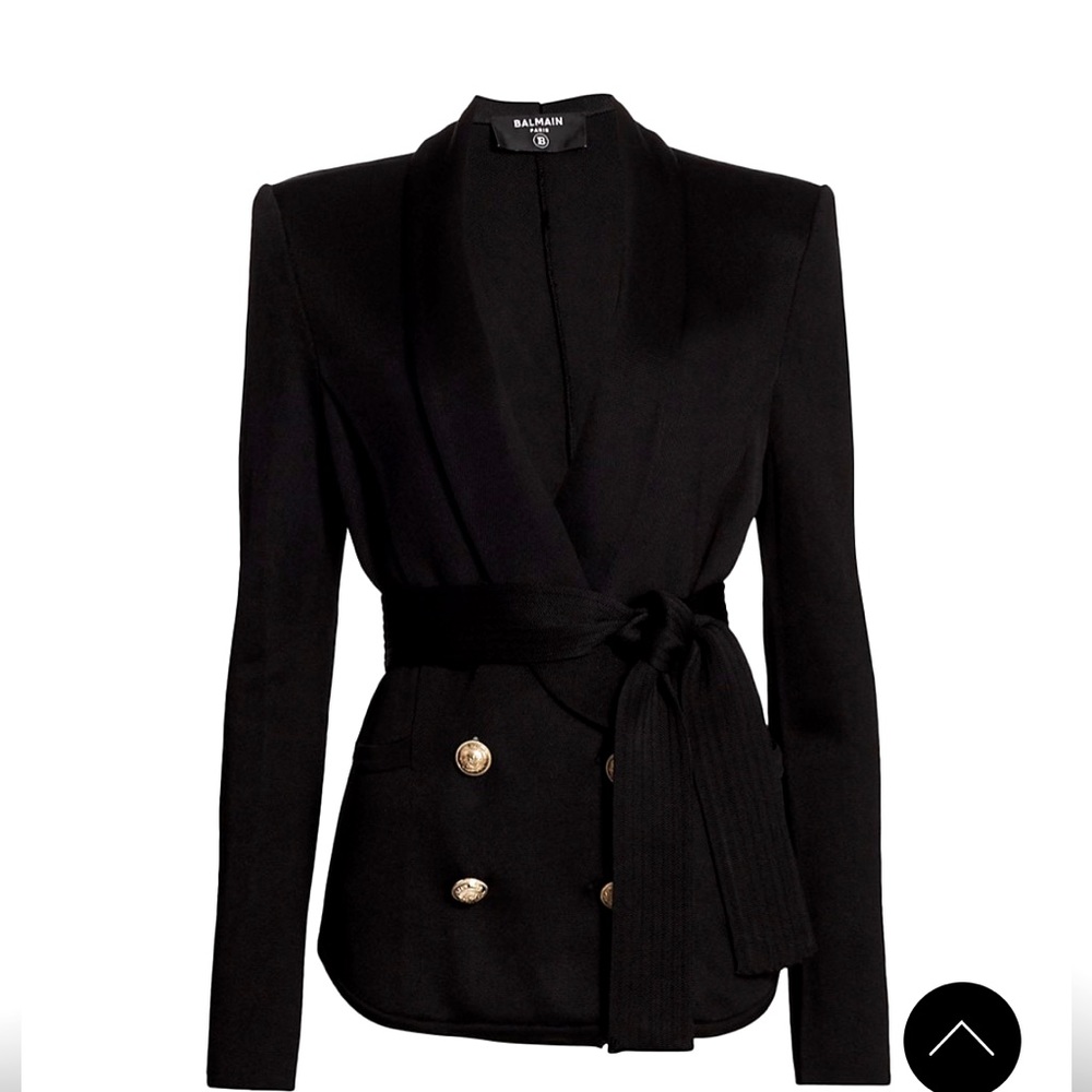 Balmain Double Breasted Belted Blazer